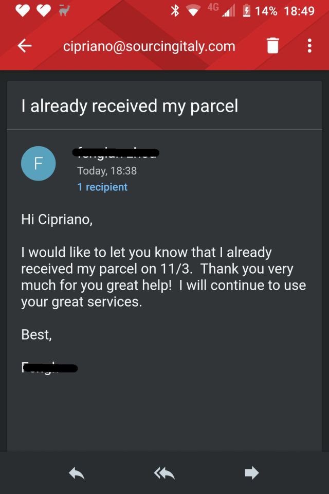 Parcel Redirect Italy 400 Parcel Redirect Italy 400